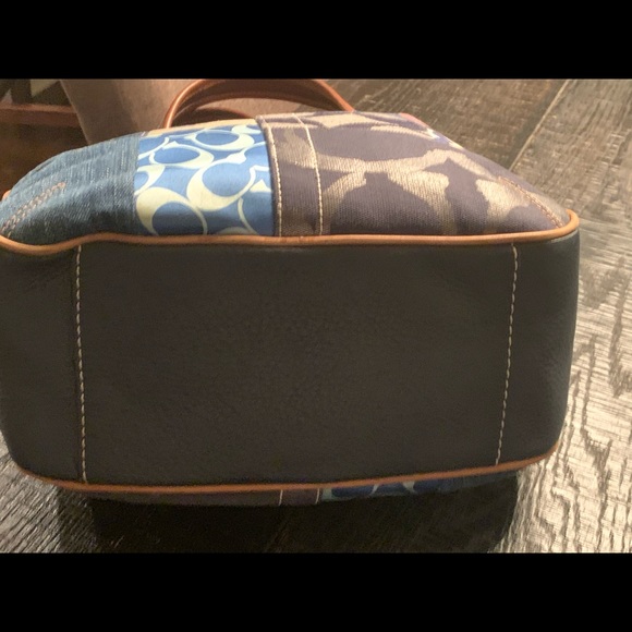 Coach denim patchwork shoulder bag - Picture 8 of 8